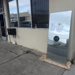 Glass for a window on commercial building