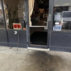 Storefront glass door to be replaced